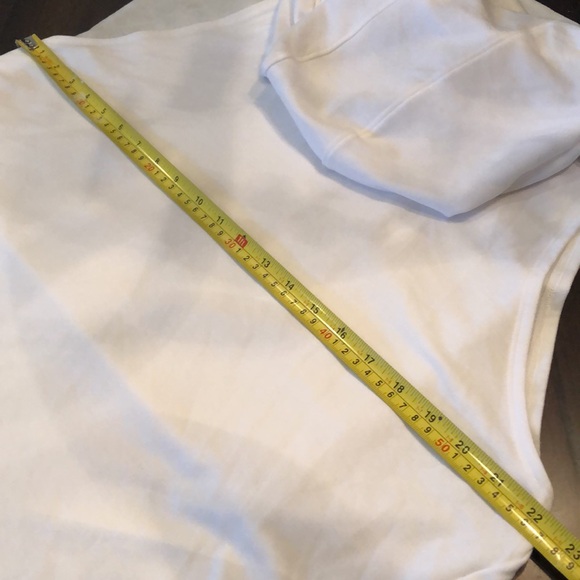 Hurley loose diagonal cut sleeveless w turqoiuse wide lace pull ties hoodie - Picture 15 of 15